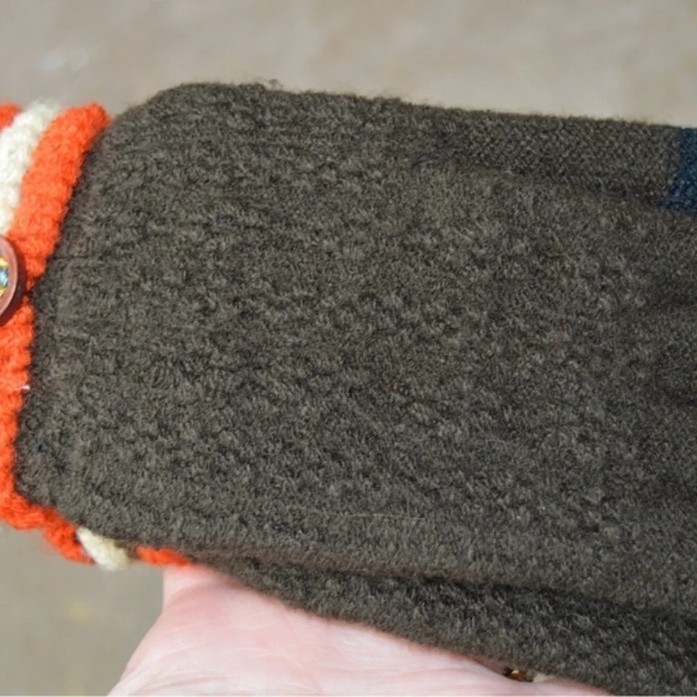 Clear Creek Brown Knit Winter Gloves, Touchscreen‎ Tips OSFM